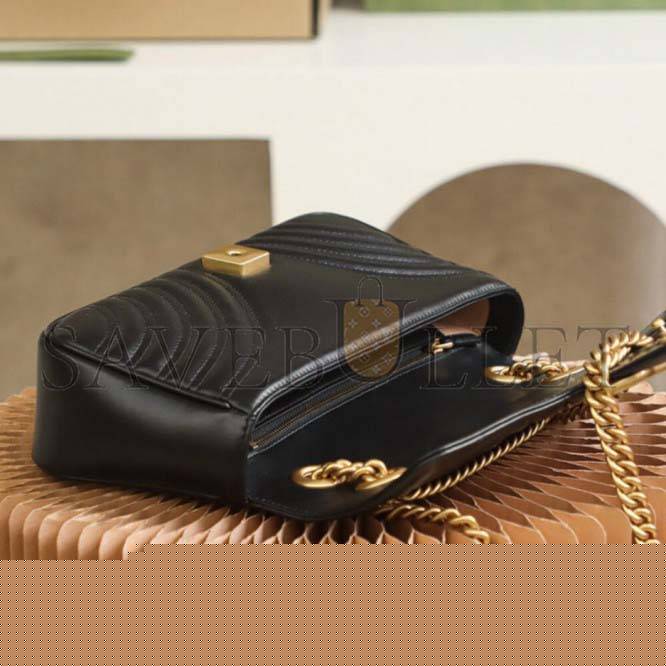 G*u*i marmont small matelasse shoulder bag 443497 (26*14*7cm)